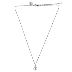 Super Mini Fortune Cookie Pendant - Silver